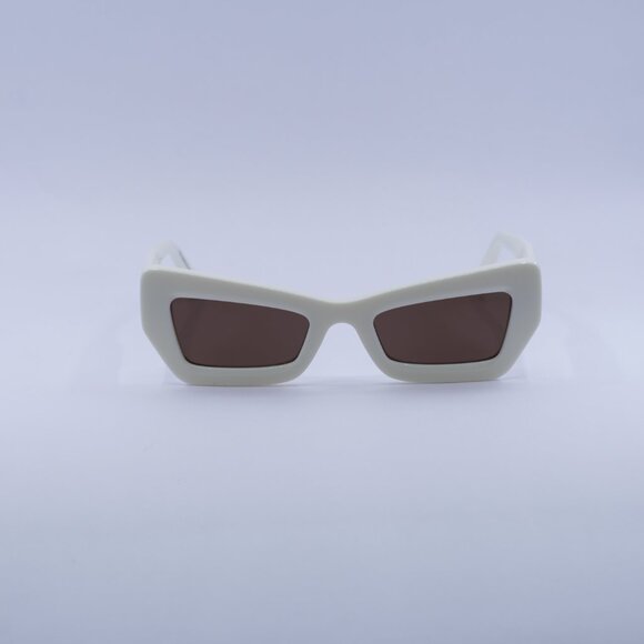 ?️New Off-White OERI137 AURORA 0164 Sunglasses - White Frame, Brown Lenses main image 5